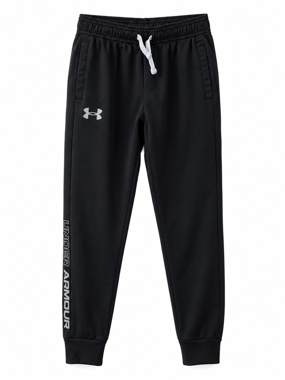 Under Armour Black Jogger Sweatpants with White Drawstring